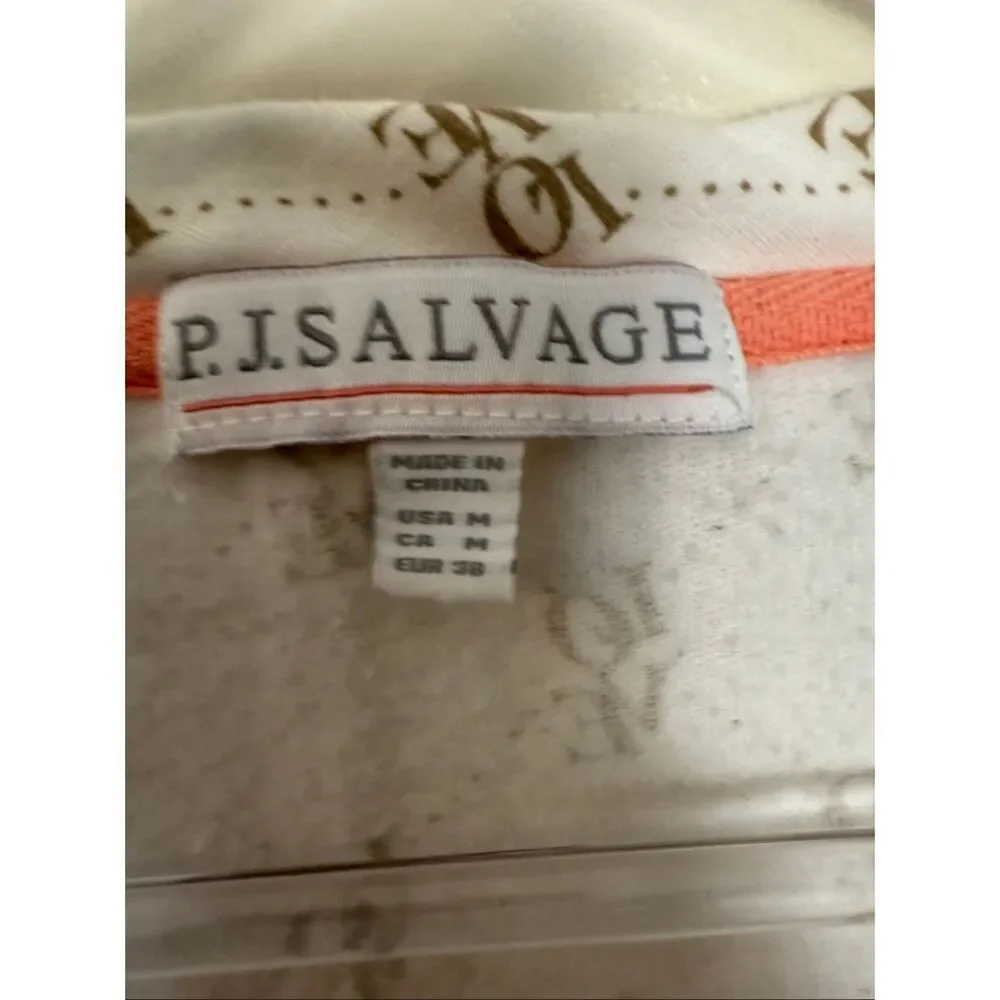 PJ Salvage Love Print Lounge Set Womens Medium Matching Pajamas Cozy Chic - Picture 3 of 7